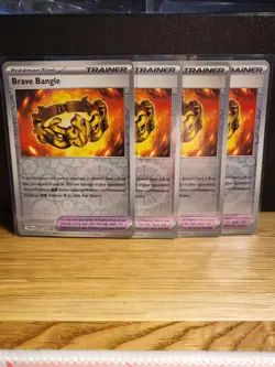 4x HOLO Brave Bangle 080/086 Pokemon White Flare English - PLAYSET - NM/M 🔥 - Image 1
