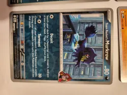 4 Pokemon Great Tusk 055/131 Hippotas 052/131 Weezing 093/159 & Rocket's Murkrow - Image 4