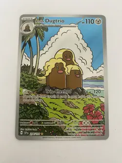 Pokemon Surging Sparks - Alolan Dugtrio - 208/191 - Illustration Art Rare - M/NM - Image 1