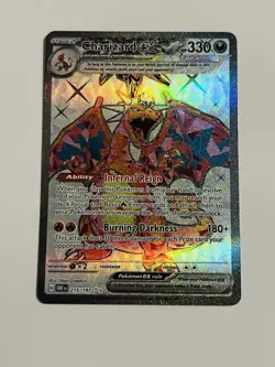 Charizard ex 215/197 Pokemon TCG: Obsidian Flames Full Art Ultra Rare Holo NM - Image 1