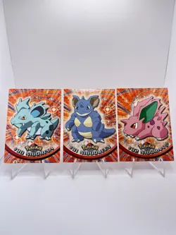 Pokemon Tcg Vintage Topps 1999 Nidorina Nidoqueen Nidoran Non Holo Evolution Set - Image 1