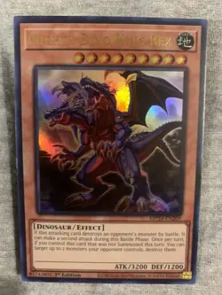 Yugioh x1 Mighty Dino King Rex MP24-EN209 1st Ed Ultra (Near Mint!) - Image 1