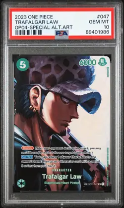 Trafalgar Law Special Alternate Art One Piece Op04-Kingdoms Of Intrigue 047 NM P - Image 1