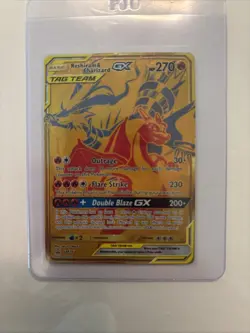 Pokemon TCG Reshiram & Charizard GX SM247 Holo Card - Image 1
