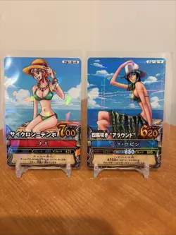 Nami and Nico Robin Berry Match Holo 2008 One Piece 2 Card Lot - Image 1