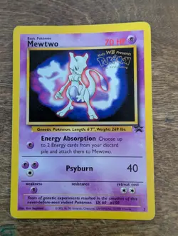 Mewtwo 3 Black Star Promo WOTC Pokemon Card EXCELLENT - Image 2