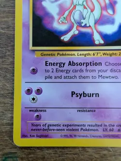 Mewtwo 3 Black Star Promo WOTC Pokemon Card EXCELLENT - Image 4