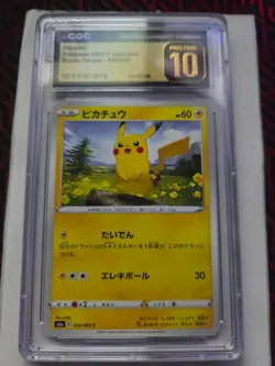 ⚡⚡ CGC 10 Pristine Pikachu 026/069 Eevee Heroes S6a Pokemon Card - Image 1