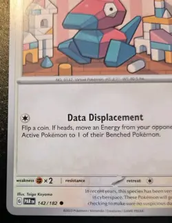 Porygon 142/182 Common Scarlet & Violet: Paradox Rift Pokemon TCG - Image 4