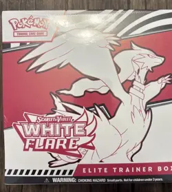 Pokemon TCG Scarlet & Violet White Flare ETB Elite Trainer Box Sealed - Image 1