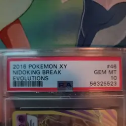 2016 POKEMON XY EVOLUTIONS #46 NIDOKING BREAK PSA 10 - Image 3
