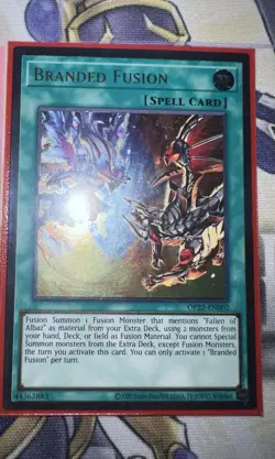 YUGIOH- Branded Fusion - OP22-EN002 - Ultimate Rare - OTS Ultimate NM - Image 1