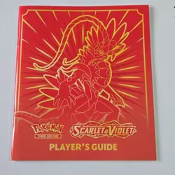 Scarlet And Violet Pokemon TCG Player's Guide ETB Booklet - Red/pink - Image 1