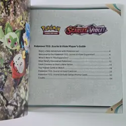 Scarlet And Violet Pokemon TCG Player's Guide ETB Booklet - Red/pink - Image 2