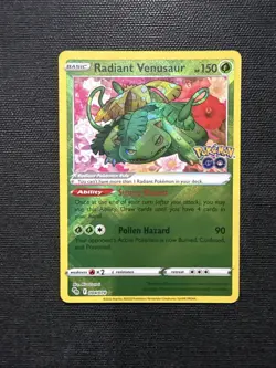 Radiant Venusaur #004/078 SWSH Pokemon GO TCG NM - Image 1