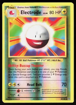 Electrode 40/108 Rare Evolutions Pokemon Reverse Holo Lightly Played - Image 1