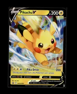Pikachu V SWSH285 Holo Promo Sword & Shield Promo Pokemon Near Mint - Image 1
