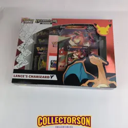 Pokemon 25th Anniversary Celebrations Lances Charizard V Collection Box Sealed 820650809392 - Image 1