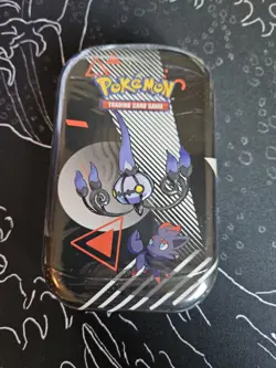 Pokemon TCG S&V Black Bolt White Flare Unova Mini Tin Chandelure Zorua - Image 1