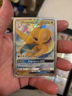 The Pokemon Company Dragonite GX Ultra Rare Full Art Holo Dragon Majesty 37/70 - Image 1