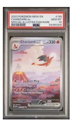 PSA 10 Charizard EX 199/165 Special Illustration Rare 151 Pokemon - Image 1