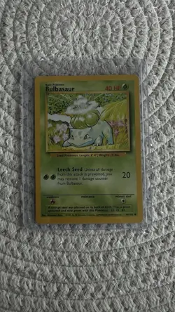 Pokemon TCG Bulbasaur 44/102 Base Set Unlimited Vintage NM WOTC 1999 - Image 1