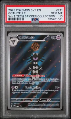 2025 POKEMON SVP EN-SV BLACK STAR PROMO #211 GOTHITELLE PSA 10 - Image 1