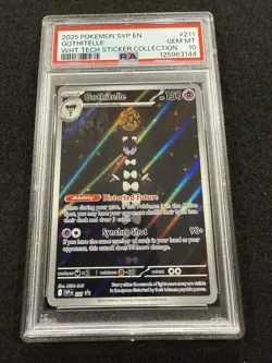 Pokemon Gothitelle Promo #211 Sticker Collection in a PSA 10 !! - Image 1