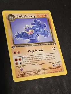 Pokemon TCG Dark Machamp 27 1st Edition Team Rocket Mint Near Mint Rare - Image 2