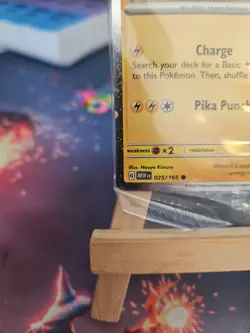 Pokemon Pikachu TCG Holo Snowflake Festive Stamp 25/165 Sealed Near Mint Mew 151 - Image 5
