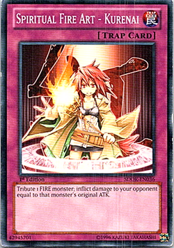 Spirit Fire Art - Kurenai SDOK-EN036 Yu-Gi-Oh! Heavy Play 1st Edition - Image 1
