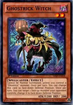 Ghostrick Witch SHSP-EN018 Yu-Gi-Oh! 1st Edition Light Play - Image 1