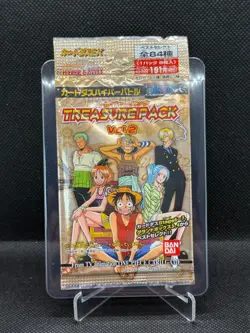2002 One Piece Carddass Hyper Battle Treasure Pack Vol.2 Sealed Booster Pack - Image 1