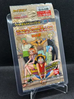 2002 One Piece Carddass Hyper Battle Treasure Pack Vol.2 Sealed Booster Pack - Image 3