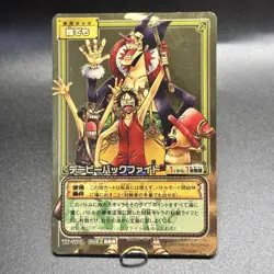 Luffy TD-W01 2004 One Piece Card Game Gold Card Japanese Bandai Davy Back Fight - Image 3