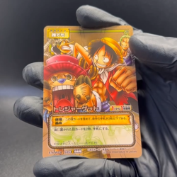 Luffy Pirates 2004 ES-W01 One Piece Card Game Gold Card Japanese Vintage Bandai - Image 2