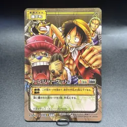 Luffy Pirates 2004 ES-W01 One Piece Card Game Gold Card Japanese Vintage Bandai - Image 3