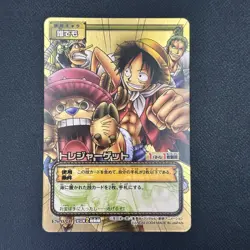 Luffy Pirates 2004 ES-W01 One Piece Card Game Gold Card Japanese Vintage Bandai - Image 4