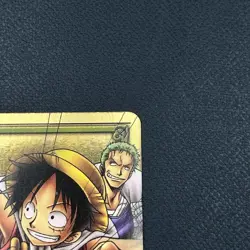 Luffy Pirates 2004 ES-W01 One Piece Card Game Gold Card Japanese Vintage Bandai - Image 5