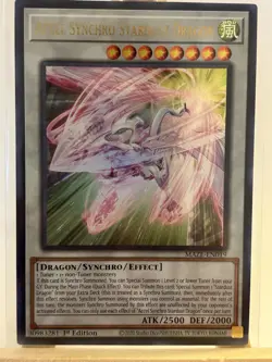 Accel Synchro Stardust Dragon - MAZE-EN019 - Ultra Rare - 1st Edition NM YuGiOh! - Image 1