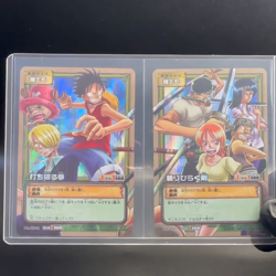 Luffy Pirates 2004 PA-W04 PA-W05 One Piece Card Game Prism Holo Japanese Bandai - Image 2