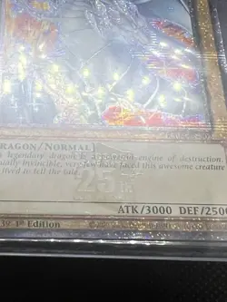 Blue-Eyes White Dragon (New Art) Yugioh RA04-EN002 Quarter Century Secret QCR NM - Image 2
