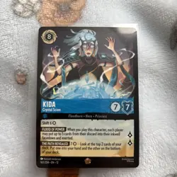 Disney Lorcana Wilds Unknown Kida Crystal Scion 160/204 Legendary NM - Image 1