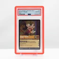 Disney Lorcana 2023 Mickey Mouse #13 Foil Rise of the Floodborn - PSA 10 Gem - Image 1