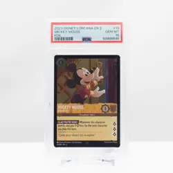 Disney Lorcana 2023 Mickey Mouse #13 Foil Rise of the Floodborn - PSA 10 Gem - Image 2