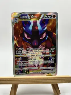 Pokemon Lucario VSTAR Promo Full Art Holo Card SWSH291 Aura Star LP - Image 1