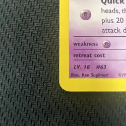 Sabrina's Abra 94/132 Gym Challenge Regular First Edition Pokemon Card NM SA2 - Image 2