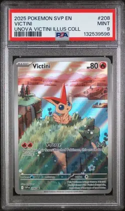 MINT PSA 9 Victini 208 Sv: Scarlet & Violet Promo Cards Illustration Rare IR - Image 1