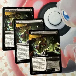 3x MTG Grave Researcher Reanimate Secrets of Strixhaven 85 & 325 Near Mint - Image 2