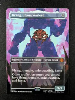 2026 Magic: The Gathering KRANG, UTROM WARLORD #TMT-0221 TMNT Foil Mythic Rare - Image 1